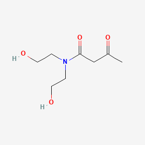 molecular formula C8H15NO4 B3054335 N,N-Bis(2-hydroxyethyl)-3-oxobutanamide CAS No. 59692-90-9