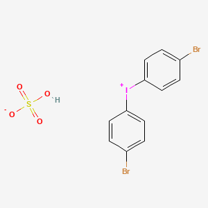 molecular formula C12H9Br2IO4S B3054336 Bis(4-bromophenyl)iodanium hydrogen sulfate CAS No. 59695-83-9