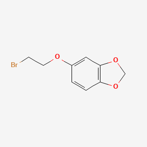 molecular formula C9H9BrO3 B3054352 5-(2-Bromoethoxy)-2H-1,3-benzodioxole CAS No. 59825-75-1