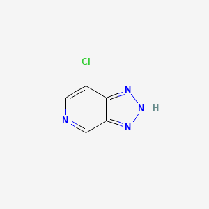 molecular formula C5H3ClN4 B3054355 7-Chloro-2H-[1,2,3]triazolo[4,5-c]pyridine CAS No. 59850-19-0