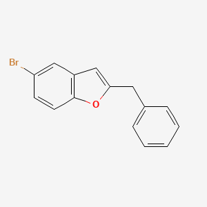 molecular formula C15H11BrO B3054368 2-Benzyl-5-bromo-1-benzofuran CAS No. 59931-51-0