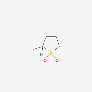 molecular formula C5H8O2S B3054385 2-methyl-2,5-dihydrothiophene 1,1-dioxide CAS No. 6007-71-2