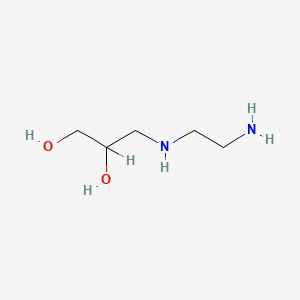 molecular formula C5H14N2O2 B3054390 1,2-Propanediol, 3-((2-aminoethyl)amino)- CAS No. 60095-23-0