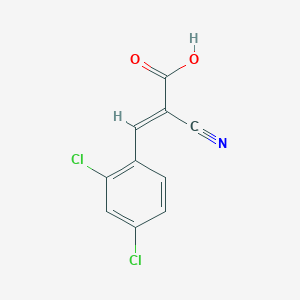 molecular formula C10H5Cl2NO2 B3054395 Cyanodichlorophenylacrylic acid CAS No. 6013-05-4