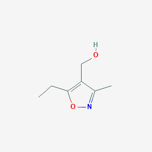 molecular formula C7H11NO2 B3054397 (5-ethyl-3-methylisoxazol-4-yl)methanol CAS No. 60148-44-9
