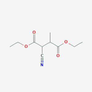 molecular formula C10H15NO4 B3054427 Diethyl 2-cyano-3-methylbutanedioate CAS No. 60298-17-1