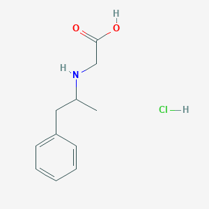 2-[(1-Phenylpropan-2-yl)amino]acetic acid hydrochloride