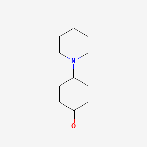 molecular formula C11H19NO B3054453 Cyclohexanone, 4-(1-piperidinyl)- CAS No. 60481-62-1