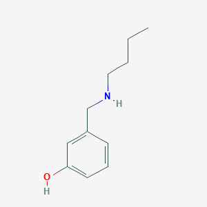 molecular formula C11H17NO B3054463 3-[(Butylamino)methyl]phenol CAS No. 60509-45-7
