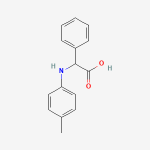 molecular formula C15H15NO2 B3054471 [(4-Methylphenyl)amino](phenyl)acetic acid CAS No. 60561-72-0