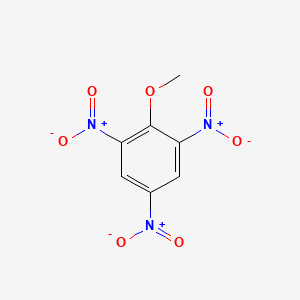 molecular formula C7H5N3O7 B3054476 2-Methoxy-1,3,5-trinitrobenzene CAS No. 606-35-9
