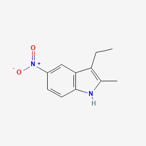 molecular formula C11H12N2O2 B3054484 3-Ethyl-2-methyl-5-nitro-1h-indole CAS No. 60676-78-0