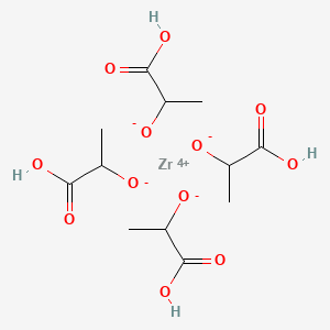 molecular formula C12H20O12Zr B3054485 2-Hydroxypropanoate;zirconium(4+) CAS No. 60676-90-6