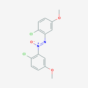 Diazene, bis(2-chloro-5-methoxyphenyl)-, 1-oxide
