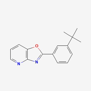 molecular formula C16H16N2O B3054499 2-(3-(tert-Butyl)phenyl)oxazolo[4,5-b]pyridine CAS No. 60772-66-9