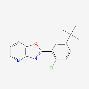 2-(5-(tert-Butyl)-2-chlorophenyl)oxazolo[4,5-b]pyridine
