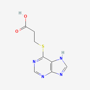 Propionic acid, 3-(purin-6-ylthio)-