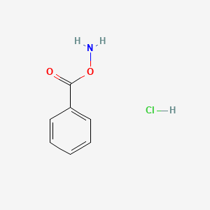 molecular formula C7H8ClNO2 B3054510 O-Benzoylhydroxylamine hydrochloride CAS No. 60839-87-4
