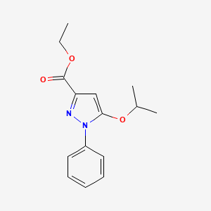 Ethyl 1-phenyl-5-[(propan-2-yl)oxy]-1H-pyrazole-3-carboxylate