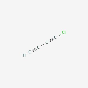 molecular formula C4HCl B3054527 1-Chloro-1,3-butadiyne CAS No. 6089-44-7