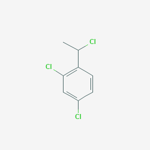 molecular formula C8H7Cl3 B3054529 2,4-Dichloro-1-(1-chloroethyl)benzene CAS No. 60907-89-3