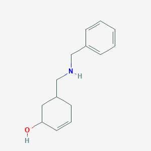 5-[(Benzylamino)methyl]cyclohex-2-en-1-ol