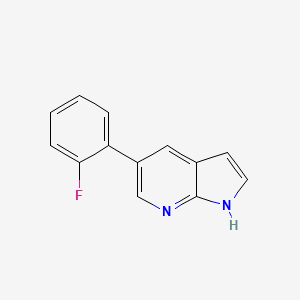 1H-Pyrrolo[2,3-b]pyridine, 5-(2-fluorophenyl)-