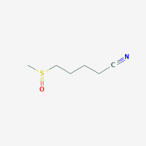 molecular formula C6H11NOS B3054558 5-METHANESULFINYLPENTANENITRILE CAS No. 61121-66-2