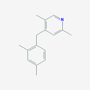 4-[(2,4-Dimethylphenyl)methyl]-2,5-dimethylpyridine