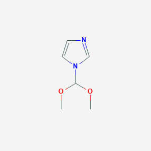 molecular formula C6H10N2O2 B3054596 1-(Dimethoxymethyl)-1H-imidazole CAS No. 61278-82-8