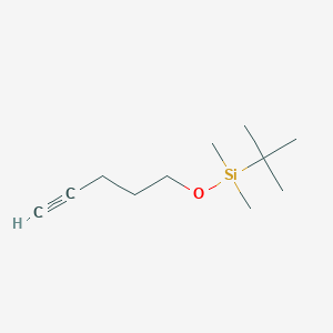 molecular formula C11H22OSi B3054624 5-(t-Butyldimethylsilyloxy)pent-1-yne CAS No. 61362-77-4