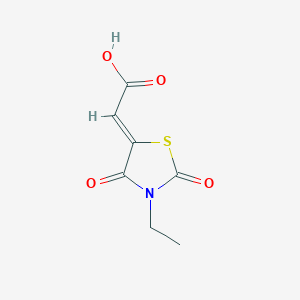 (2Z)-(3-Ethyl-2,4-dioxo-1,3-thiazolidin-5-ylidene)acetic acid