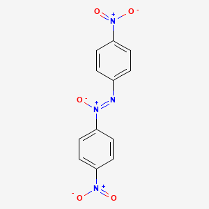 molecular formula C12H8N4O5 B3054637 Diazene, bis(4-nitrophenyl)-, 1-oxide CAS No. 614-25-5