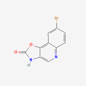Oxazolo[4,5-c]quinolin-2(3H)-one, 8-bromo-