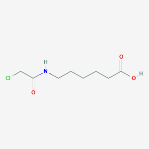 molecular formula C8H14ClNO3 B3054652 6-(2-Chloroacetamido)hexanoic acid CAS No. 61435-75-4
