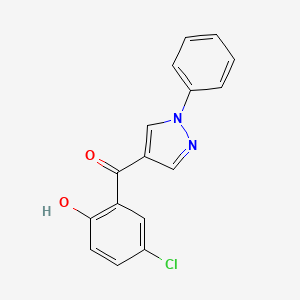(5-Chloro-2-hydroxyphenyl)(1-phenyl-1H-pyrazol-4-YL)methanone