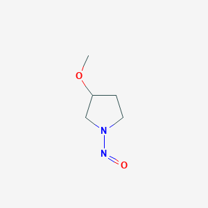 molecular formula C5H10N2O2 B3054659 3-Methoxy-1-nitrosopyrrolidine CAS No. 61467-70-7