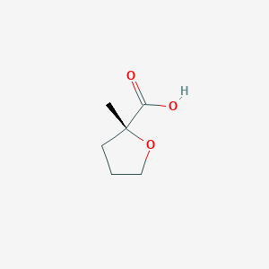 molecular formula C6H10O3 B3054665 (2R)-2-methyloxolane-2-carboxylic acid CAS No. 61490-06-0