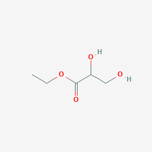 molecular formula C5H10O4 B3054668 Ethyl 2,3-dihydroxypropanoate CAS No. 615-51-0
