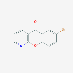 molecular formula C12H6BrNO2 B3054679 7-BROMO-5H-CHROMENO[2,3-B]PYRIDIN-5-ONE CAS No. 61532-38-5