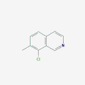 molecular formula C10H8ClN B3054688 8-Chloro-7-methylisoquinoline CAS No. 61563-29-9