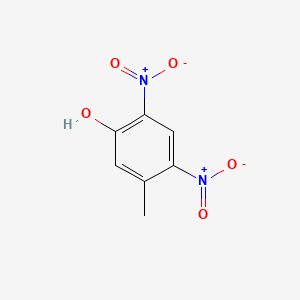 molecular formula C7H6N2O5 B3054698 3-Methyl-4,6-dinitrophenol CAS No. 616-73-9