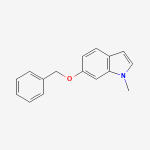 molecular formula C16H15NO B3054710 6-(Benzyloxy)-1-methyl-1H-indole CAS No. 61675-16-9