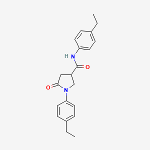 N,1-bis(4-ethylphenyl)-5-oxopyrrolidine-3-carboxamide