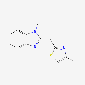 1-methyl-2-[(4-methyl-1,3-thiazol-2-yl)methyl]-1H-benzimidazole