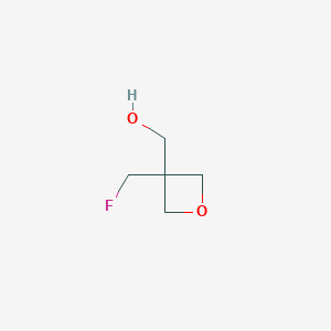 molecular formula C5H9FO2 B3054735 [3-(Fluoromethyl)oxetan-3-yl]methanol CAS No. 61729-10-0