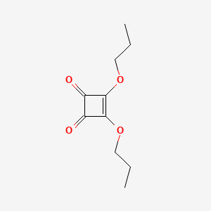 molecular formula C10H14O4 B3054736 3,4-Dipropoxycyclobut-3-ene-1,2-dione CAS No. 61732-53-4