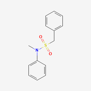 molecular formula C14H15NO2S B3054739 N-methyl-N,1-diphenylmethanesulfonamide CAS No. 61738-44-1