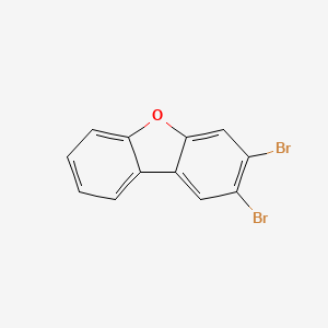 molecular formula C12H6Br2O B3054746 2,3-Dibromo-dibenzofuran CAS No. 617707-30-9
