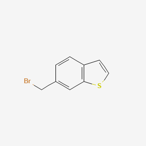 molecular formula C14H16BrN3OS B3054752 6-(Bromomethyl)benzo[b]thiophene CAS No. 6179-30-2